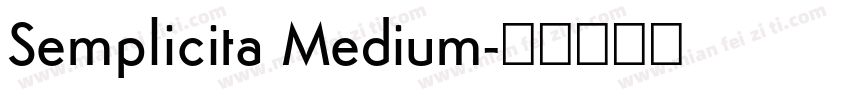 Semplicita Medium字体转换
